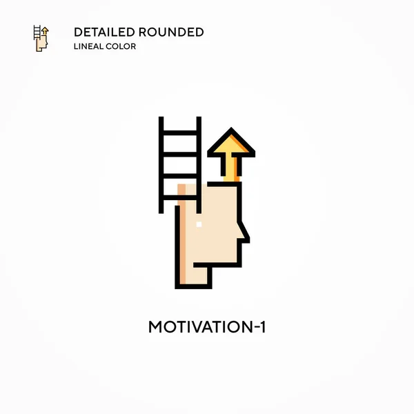 Motivación Icono Vector Conceptos Modernos Ilustración Vectorial Fácil Editar Personalizar — Archivo Imágenes Vectoriales