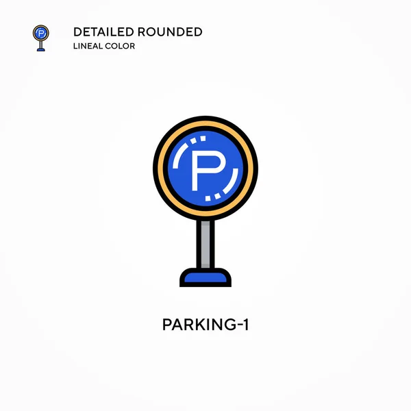 Parking Icono Vector Conceptos Modernos Ilustración Vectorial Fácil Editar Personalizar — Archivo Imágenes Vectoriales