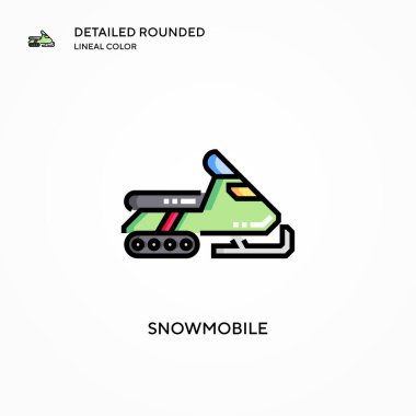 Kar mobil vektör simgesi. Modern vektör illüstrasyon kavramları. Düzenlemesi ve kişiselleştirmesi kolay.