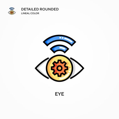 Göz vektör simgesi. Modern vektör illüstrasyon kavramları. Düzenlemesi ve kişiselleştirmesi kolay.