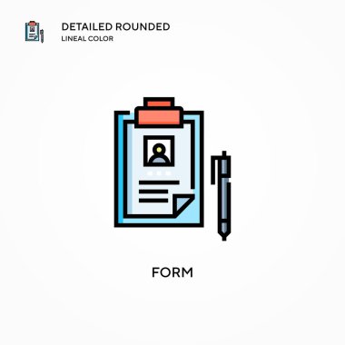 Vektör simgesi oluştur. Modern vektör illüstrasyon kavramları. Düzenlemesi ve kişiselleştirmesi kolay.