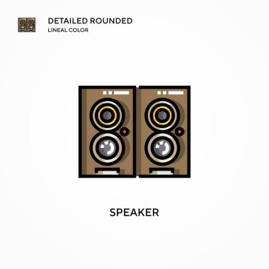 Sözcü vektör simgesi. Modern vektör illüstrasyon kavramları. Düzenlemesi ve kişiselleştirmesi kolay.