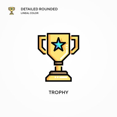 Ödül vektör simgesi. Modern vektör illüstrasyon kavramları. Düzenlemesi ve kişiselleştirmesi kolay.