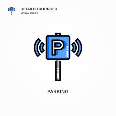 Park vektörü simgesi. Modern vektör illüstrasyon kavramları. Düzenlemesi ve kişiselleştirmesi kolay.