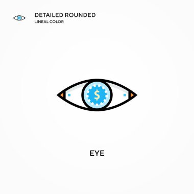 Göz vektör simgesi. Modern vektör illüstrasyon kavramları. Düzenlemesi ve kişiselleştirmesi kolay.