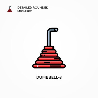 Aptal-3 vektör simgesi. Modern vektör illüstrasyon kavramları. Düzenlemesi ve kişiselleştirmesi kolay.