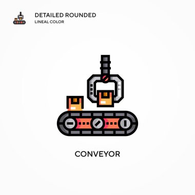 Taşıyıcı vektör simgesi. Modern vektör illüstrasyon kavramları. Düzenlemesi ve kişiselleştirmesi kolay.