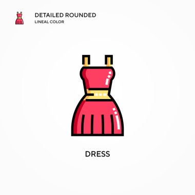 Vektör simgesini giyin. Modern vektör illüstrasyon kavramları. Düzenlemesi ve kişiselleştirmesi kolay.