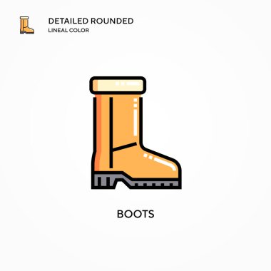 Çizme vektör simgesi. Modern vektör illüstrasyon kavramları. Düzenlemesi ve kişiselleştirmesi kolay.