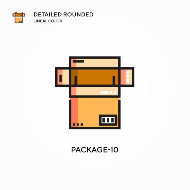 Paket-10 vektör simgesi. Modern vektör illüstrasyon kavramları. Düzenlemesi ve kişiselleştirmesi kolay.