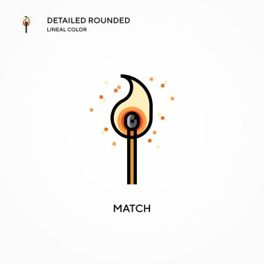 Vektör simgesini eşleştir. Modern vektör illüstrasyon kavramları. Düzenlemesi ve kişiselleştirmesi kolay.