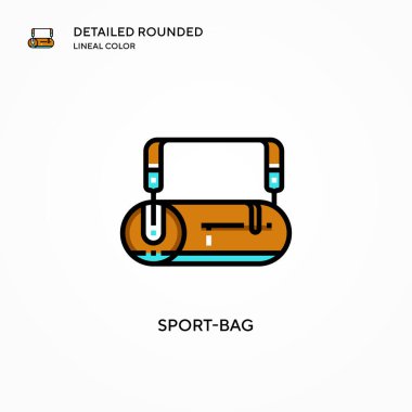 Spor poşeti vektör simgesi. Modern vektör illüstrasyon kavramları. Düzenlemesi ve kişiselleştirmesi kolay.