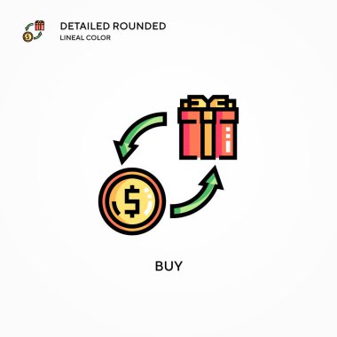 Vektör simgesi al. Modern vektör illüstrasyon kavramları. Düzenlemesi ve kişiselleştirmesi kolay.