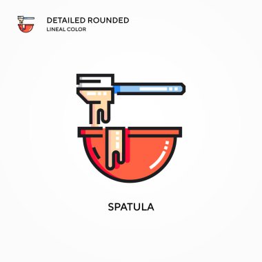 Spatula vektör simgesi. Modern vektör illüstrasyon kavramları. Düzenlemesi ve kişiselleştirmesi kolay.