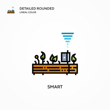 Akıllı vektör simgesi. Modern vektör illüstrasyon kavramları. Düzenlemesi ve kişiselleştirmesi kolay.