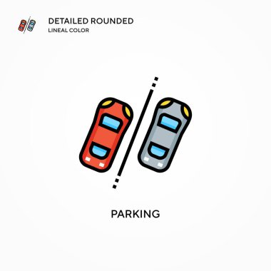 Park vektörü simgesi. Modern vektör illüstrasyon kavramları. Düzenlemesi ve kişiselleştirmesi kolay.