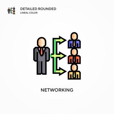 Ağ vektör simgesi. Modern vektör illüstrasyon kavramları. Düzenlemesi ve kişiselleştirmesi kolay.