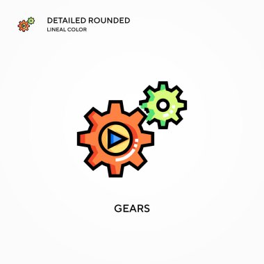 Vites vektör simgesi. Modern vektör illüstrasyon kavramları. Düzenlemesi ve kişiselleştirmesi kolay.