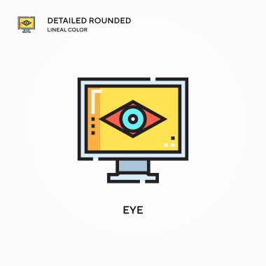 Göz vektör simgesi. Modern vektör illüstrasyon kavramları. Düzenlemesi ve kişiselleştirmesi kolay.