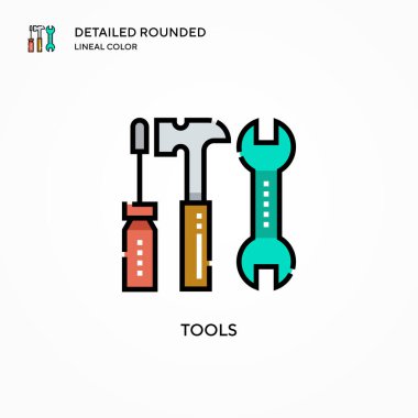 Araç vektör simgesi. Modern vektör illüstrasyon kavramları. Düzenlemesi ve kişiselleştirmesi kolay.