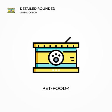 Hayvan maması-1 vektör ikonu. Modern vektör illüstrasyon kavramları. Düzenlemesi ve kişiselleştirmesi kolay.
