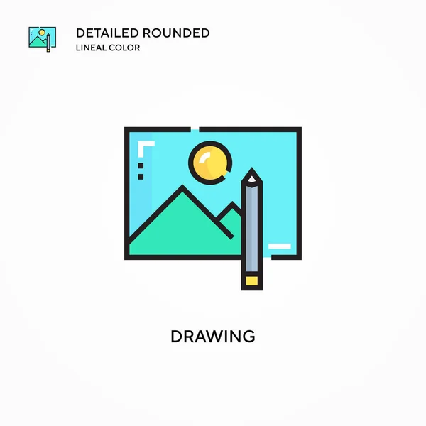 Dibujo Icono Vectorial Conceptos Modernos Ilustración Vectorial Fácil Editar Personalizar — Archivo Imágenes Vectoriales