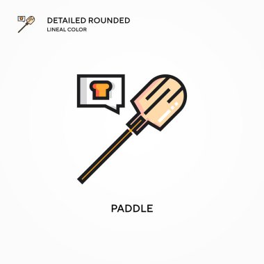 Kürek vektör simgesi. Modern vektör illüstrasyon kavramları. Düzenlemesi ve kişiselleştirmesi kolay.