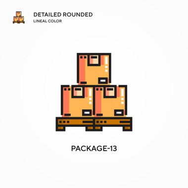 Paket 13 vektör simgesi. Modern vektör illüstrasyon kavramları. Düzenlemesi ve kişiselleştirmesi kolay.