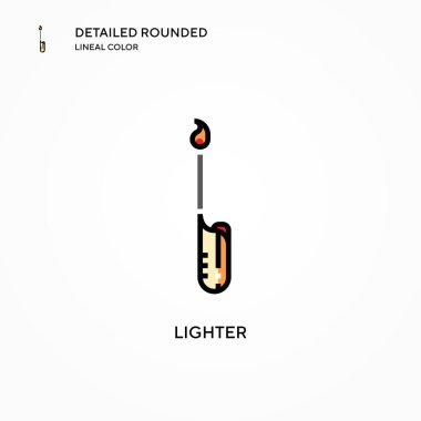 Daha hafif vektör simgesi. Modern vektör illüstrasyon kavramları. Düzenlemesi ve kişiselleştirmesi kolay.