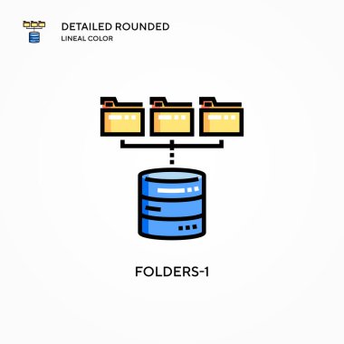 Dizin-1 vektör simgesi. Modern vektör illüstrasyon kavramları. Düzenlemesi ve kişiselleştirmesi kolay.