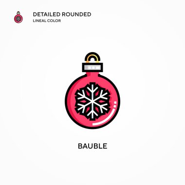 Bauble vektör simgesi. Modern vektör illüstrasyon kavramları. Düzenlemesi ve kişiselleştirmesi kolay.