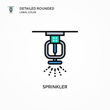 Fıskiye vektör simgesi. Modern vektör illüstrasyon kavramları. Düzenlemesi ve kişiselleştirmesi kolay.