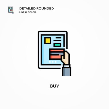 Vektör simgesi al. Modern vektör illüstrasyon kavramları. Düzenlemesi ve kişiselleştirmesi kolay.