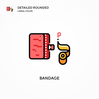 Sargı vektör simgesi. Modern vektör illüstrasyon kavramları. Düzenlemesi ve kişiselleştirmesi kolay.