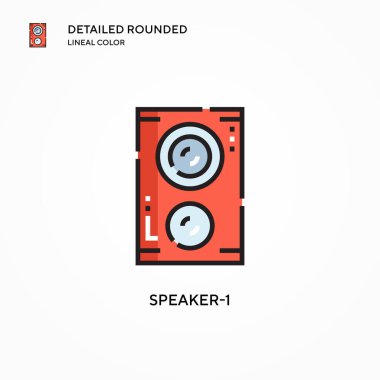 Konuşmacı-1 vektör simgesi. Modern vektör illüstrasyon kavramları. Düzenlemesi ve kişiselleştirmesi kolay.