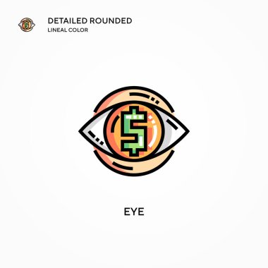 Göz vektör simgesi. Modern vektör illüstrasyon kavramları. Düzenlemesi ve kişiselleştirmesi kolay.