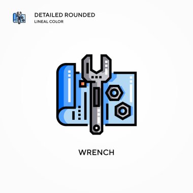 Anahtar vektör simgesi. Modern vektör illüstrasyon kavramları. Düzenlemesi ve kişiselleştirmesi kolay.