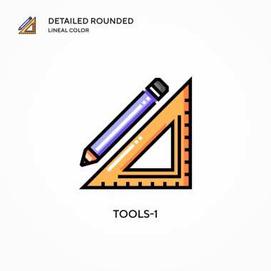 Araç 1 vektör simgesi. Modern vektör illüstrasyon kavramları. Düzenlemesi ve kişiselleştirmesi kolay.