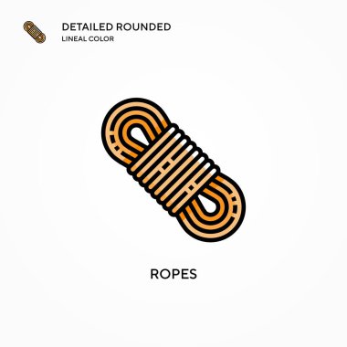 İp vektör simgesi. Modern vektör illüstrasyon kavramları. Düzenlemesi ve kişiselleştirmesi kolay.