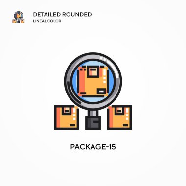 Paket-15 vektör simgesi. Modern vektör illüstrasyon kavramları. Düzenlemesi ve kişiselleştirmesi kolay.