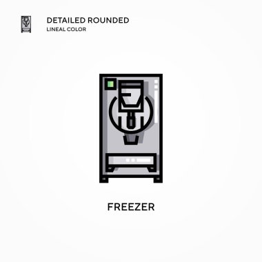 Dondurucu vektör simgesi. Modern vektör illüstrasyon kavramları. Düzenlemesi ve kişiselleştirmesi kolay.