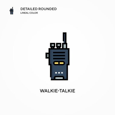 Telsiz vektör simgesi. Modern vektör illüstrasyon kavramları. Düzenlemesi ve kişiselleştirmesi kolay.