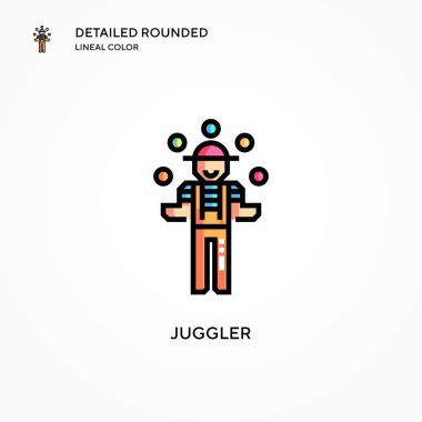 Hokkabaz vektör simgesi. Modern vektör illüstrasyon kavramları. Düzenlemesi ve kişiselleştirmesi kolay.