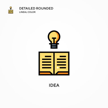 Fikir vektör simgesi. Modern vektör illüstrasyon kavramları. Düzenlemesi ve kişiselleştirmesi kolay.