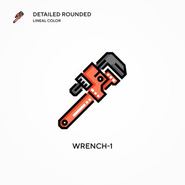 Anahtar-1 vektör simgesi. Modern vektör illüstrasyon kavramları. Düzenlemesi ve kişiselleştirmesi kolay.