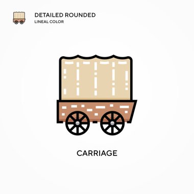 Taşıyıcı vektör simgesi. Modern vektör illüstrasyon kavramları. Düzenlemesi ve kişiselleştirmesi kolay.