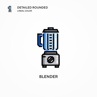 Blender vektör simgesi. Modern vektör illüstrasyon kavramları. Düzenlemesi ve kişiselleştirmesi kolay.