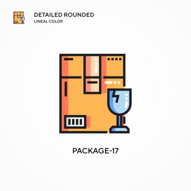 Paket 17 vektör simgesi. Modern vektör illüstrasyon kavramları. Düzenlemesi ve kişiselleştirmesi kolay.