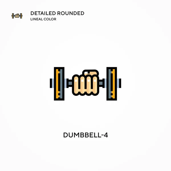 Icono Del Vector Dumbbell Conceptos Modernos Ilustración Vectorial Fácil Editar — Archivo Imágenes Vectoriales