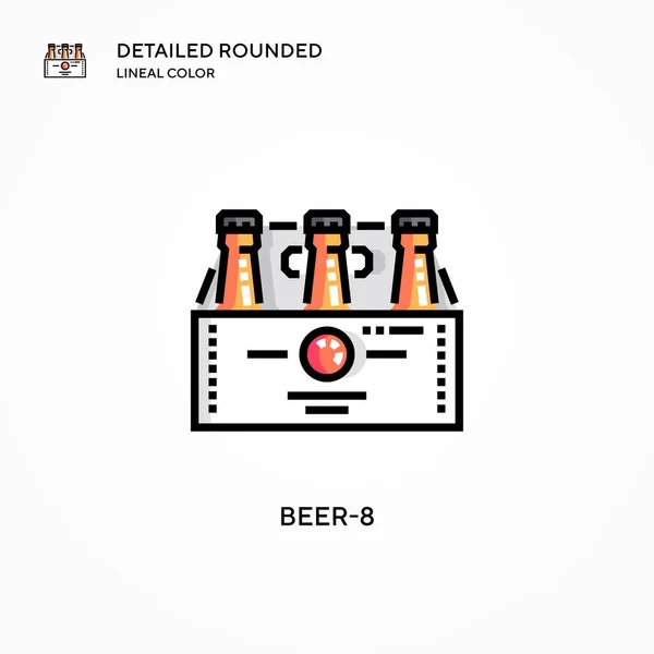 Icono Vector Beer Conceptos Modernos Ilustración Vectorial Fácil Editar Personalizar — Vector de stock